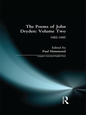 cover image of The Poems of John Dryden